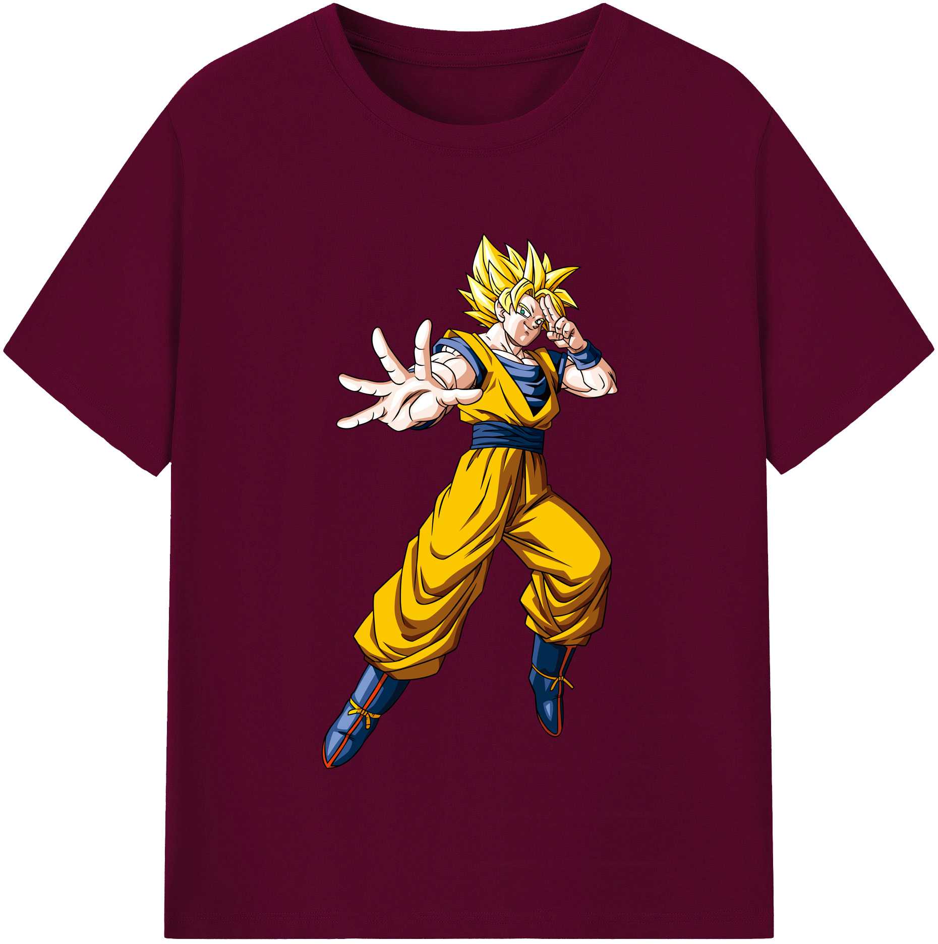 （画像用） ドラゴンボール 孫悟空（そん ごくう）Son Goku カカロット DRAGON BALL Kakarotto レディースカジュアルプリントTシャツ（綿100％）